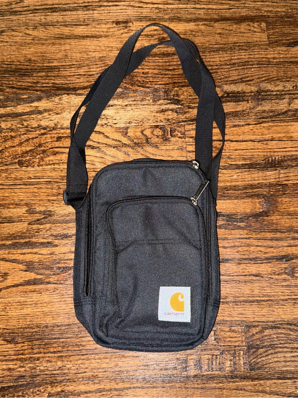 Carhartt WIP Essentials Small Crossbody Shoulder Bag Black Unisex Travel Pouch